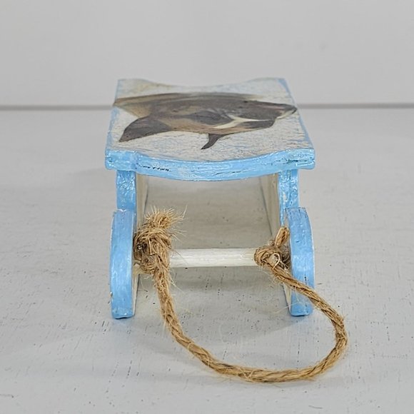 Handmade Boxer Dog Sled Christmas Ornament - Picture 7 of 9